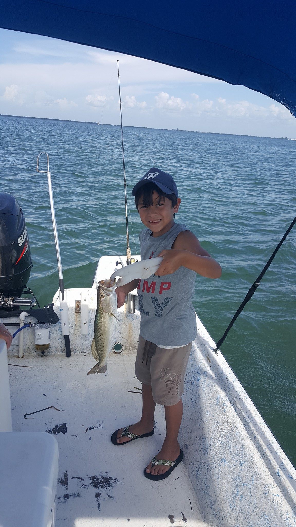 Spotted Weakfish, 11 inches, fishing on North Pinellas Avenue