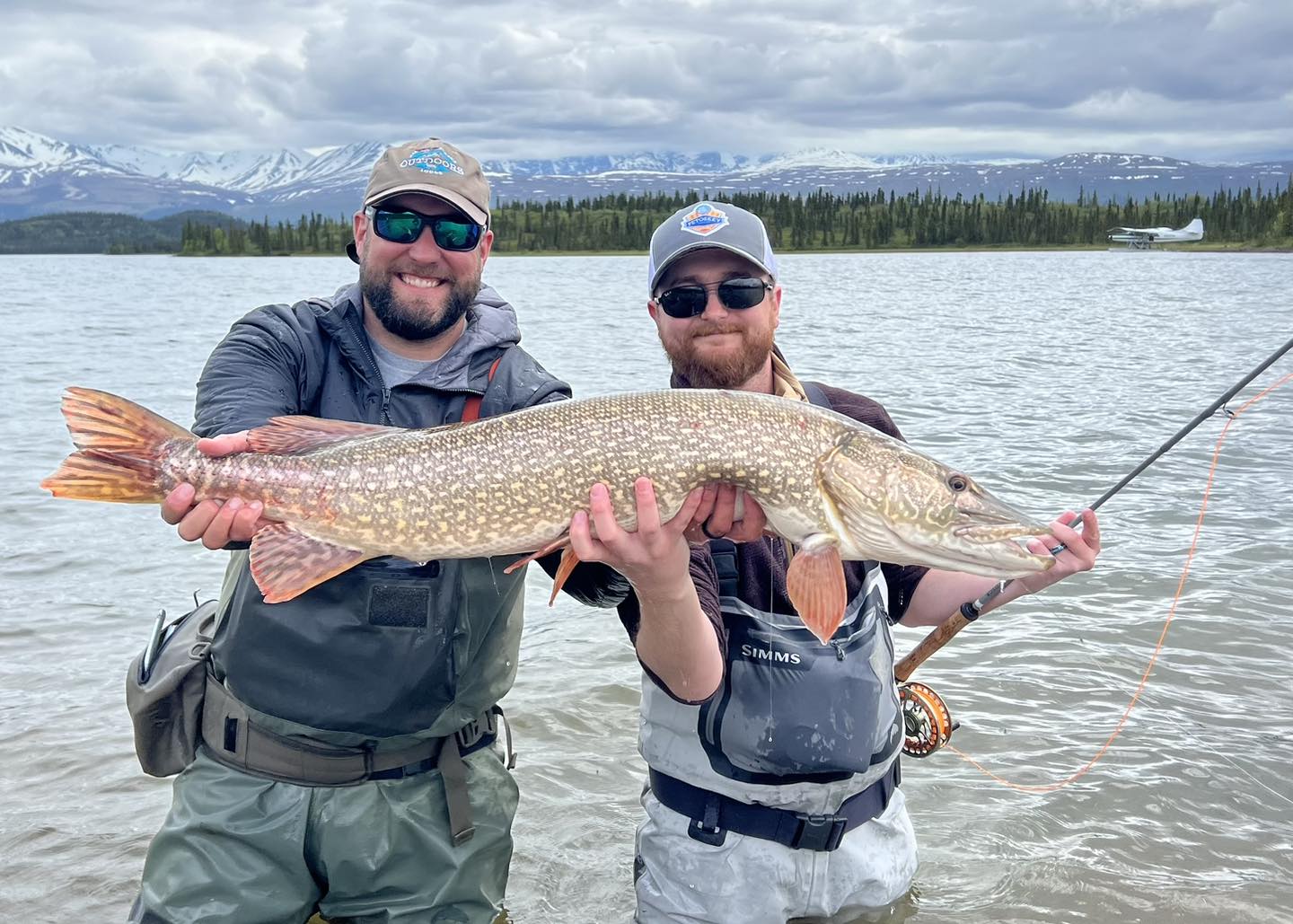 Northern Pike, 35-inch fish, fishing in Alaska