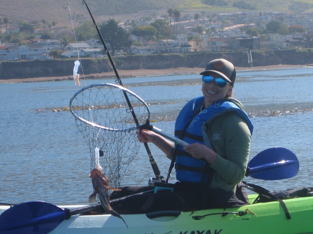 Lone angler hunting for fish at Pismo Beach
