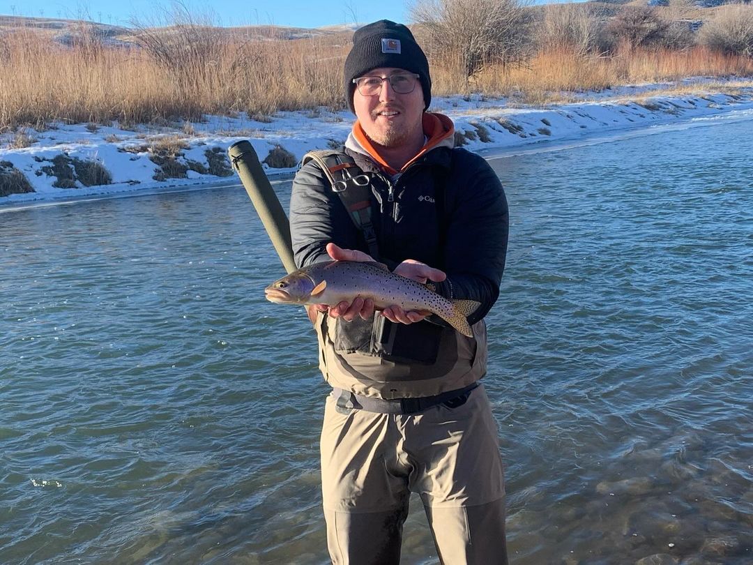 A single sea trout fish caught in WY
