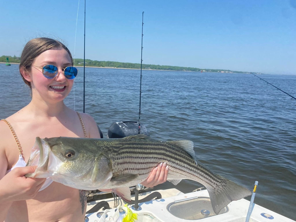 Striped bass caught in NJ