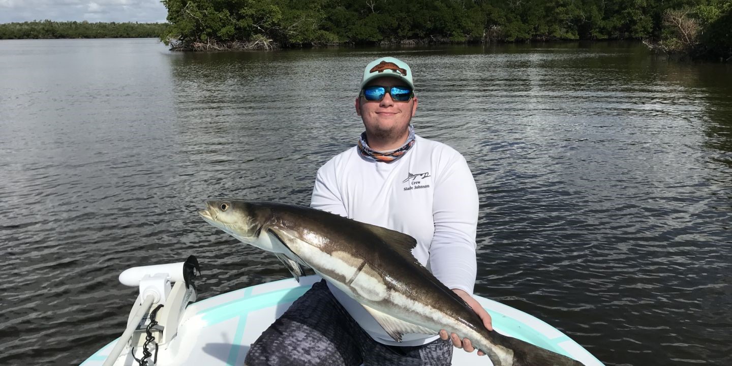 Angler with a fishing rod in FL