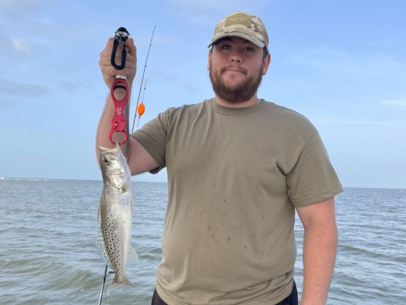 Spotted Weakfish caught while fishing in FL