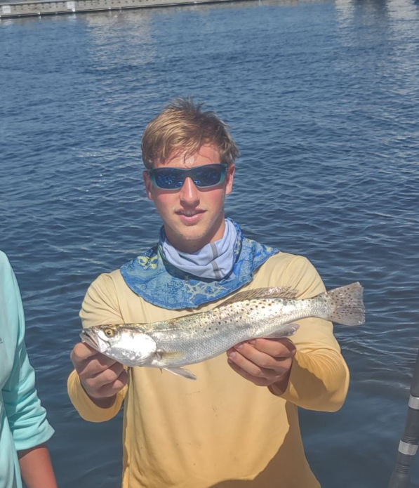 Lone angler catching the best fish in Key Largo