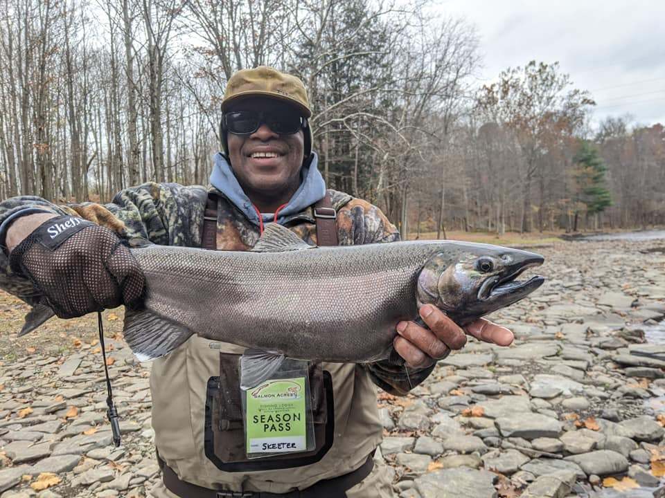 A single angler fishing in Pulaski