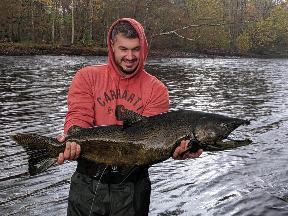 Fishing in Pulaski with a 35-inch fish