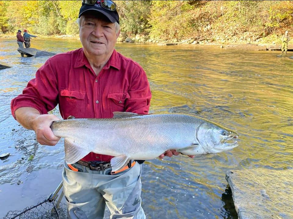 Chum Salmon, 24-inch catch, fishing in Pulaski