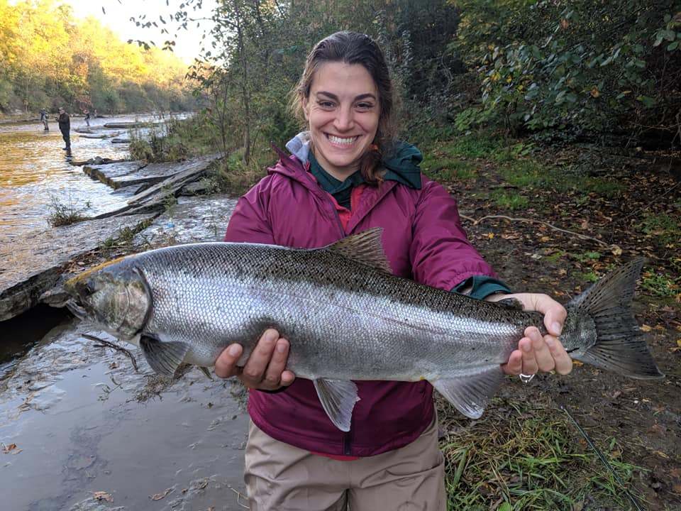 Chum Salmon, 27 inches, caught in Pulaski