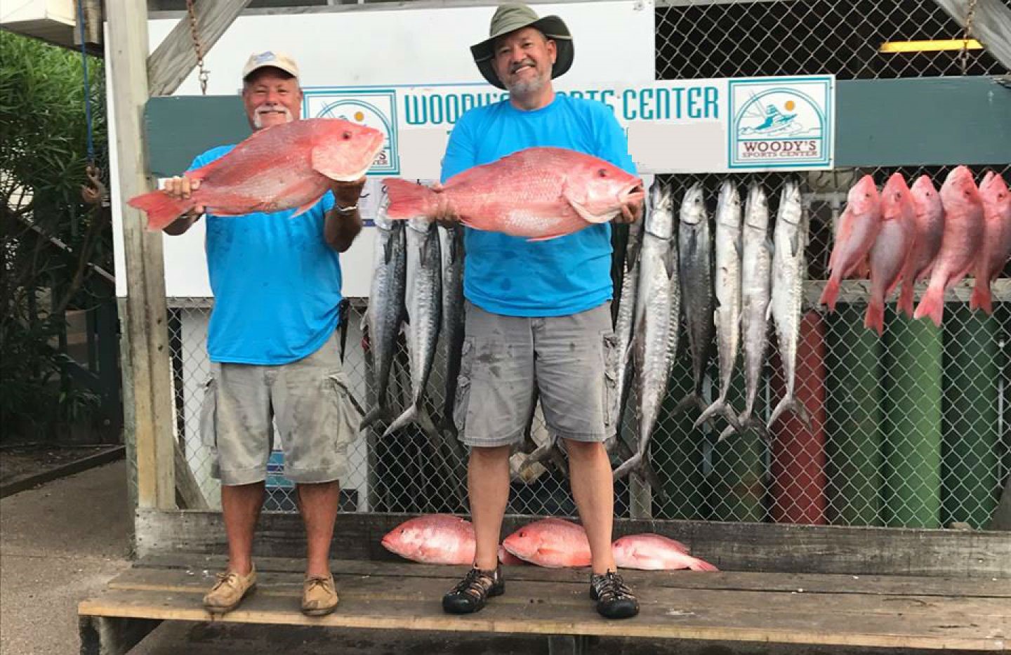 6 king mackerel and great barracuda fish caught in TX