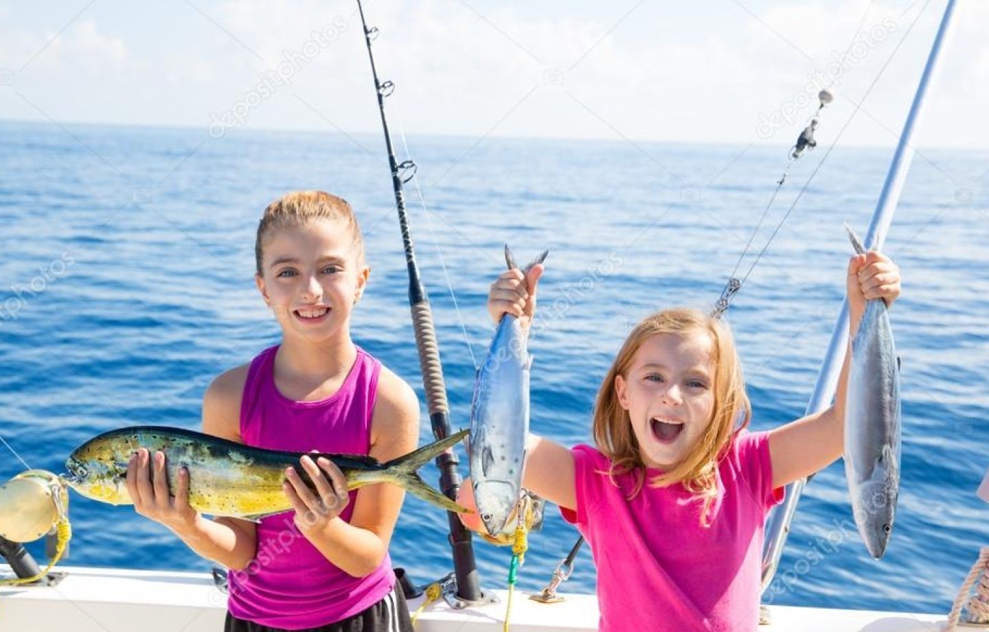 Two people fishing at Bradenton Beach