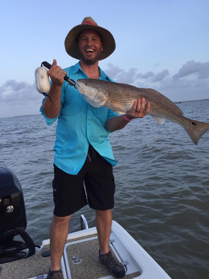 Redfish caught in Galveston, Texas