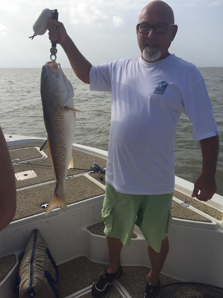 A lone angler fishing in TX
