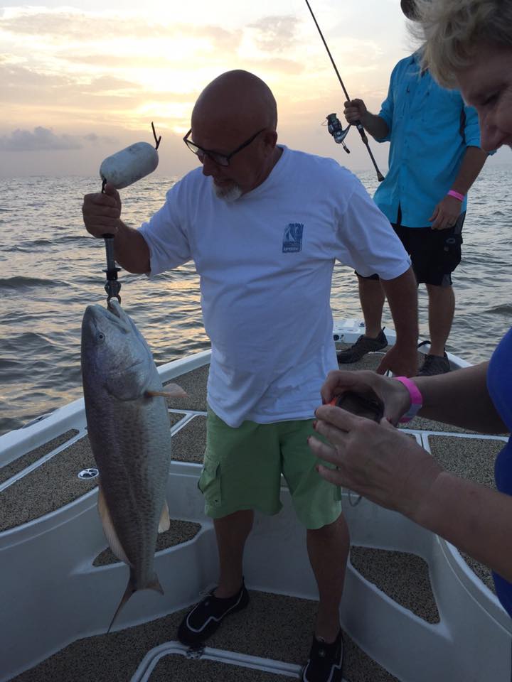 Angler with big fish in TX