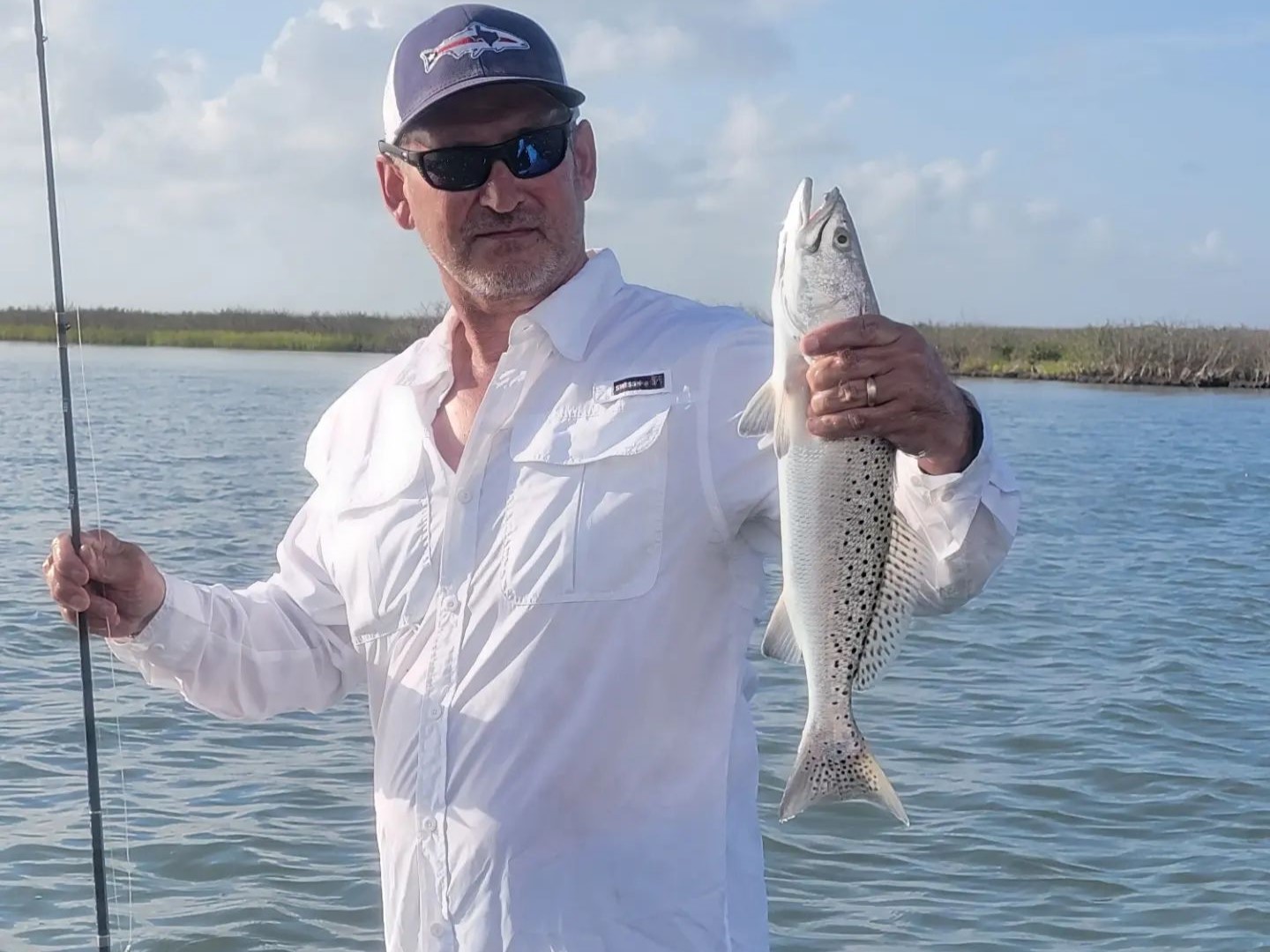 Spotted Weakfish caught in Aransas Pass