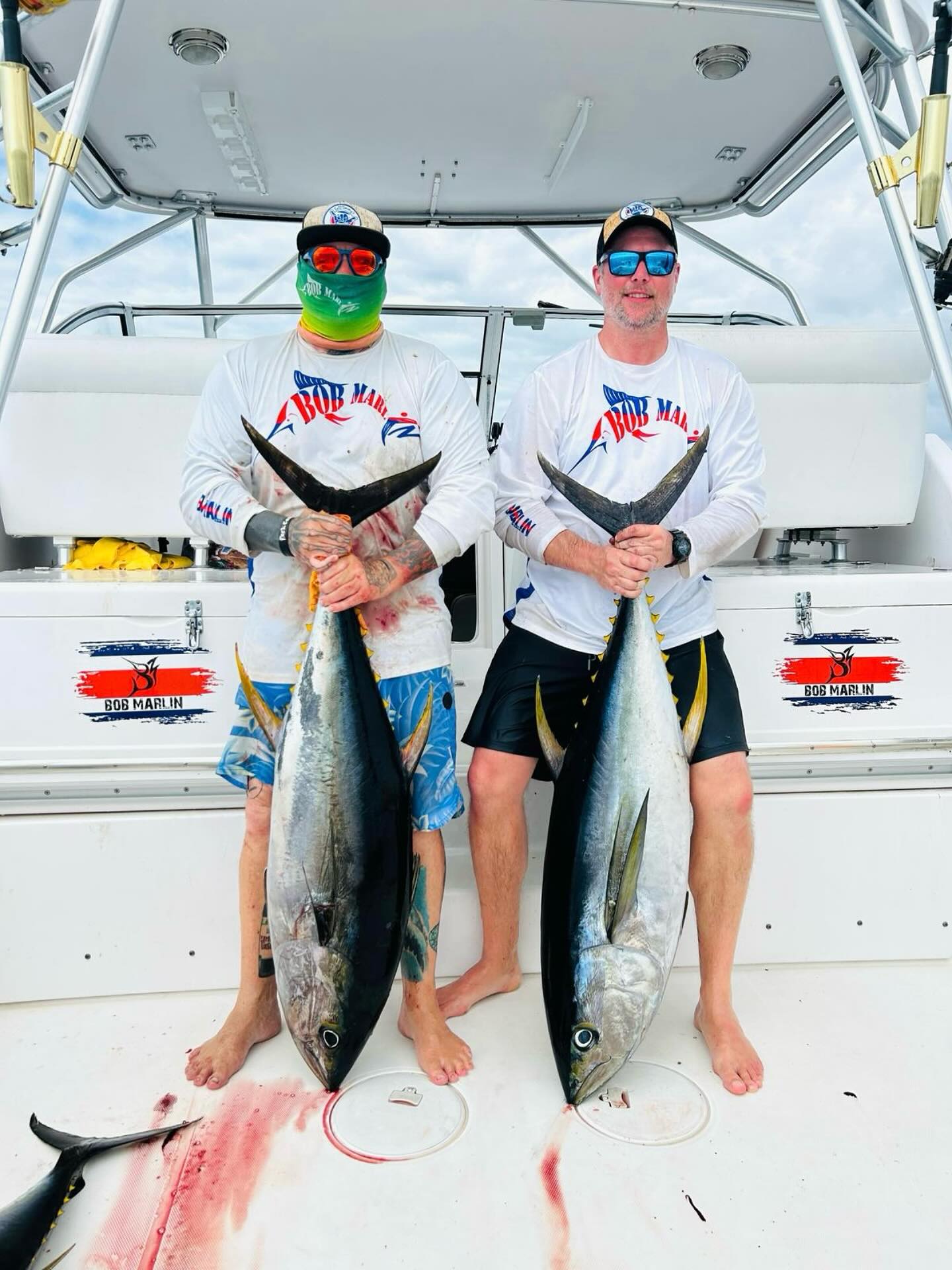 Two yellowfin tuna caught in Puntarenas Province, Costa Rica