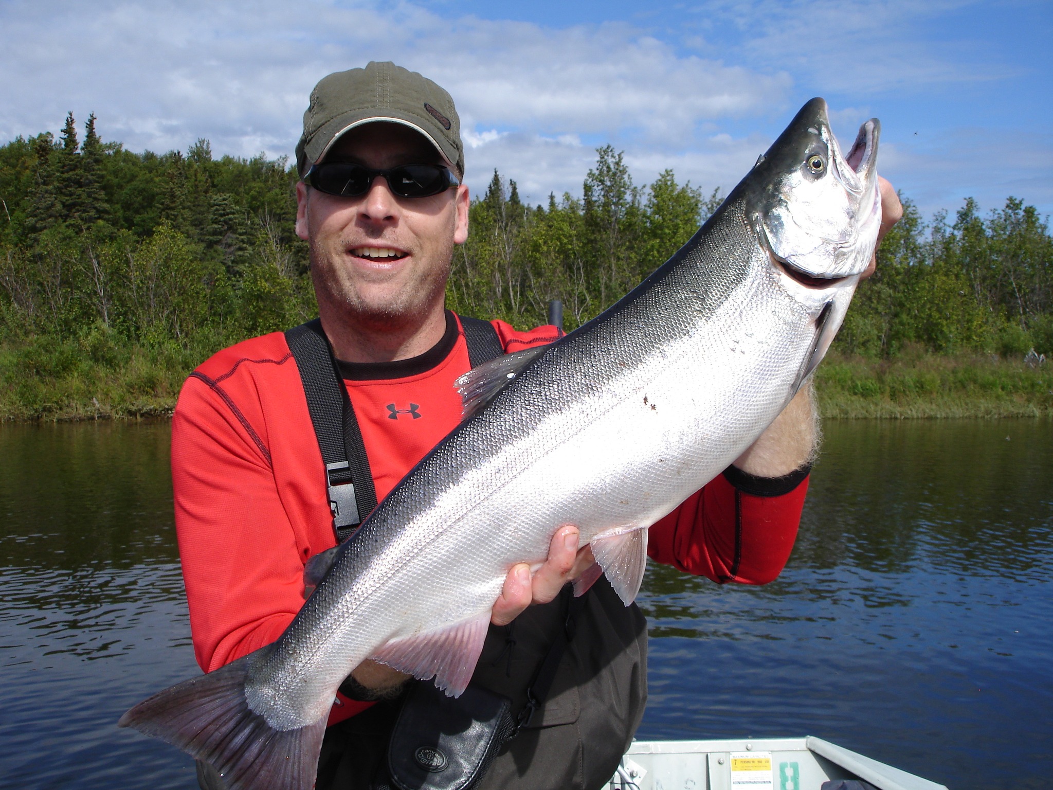 Fishing in Koliganek with a 22-inch catch