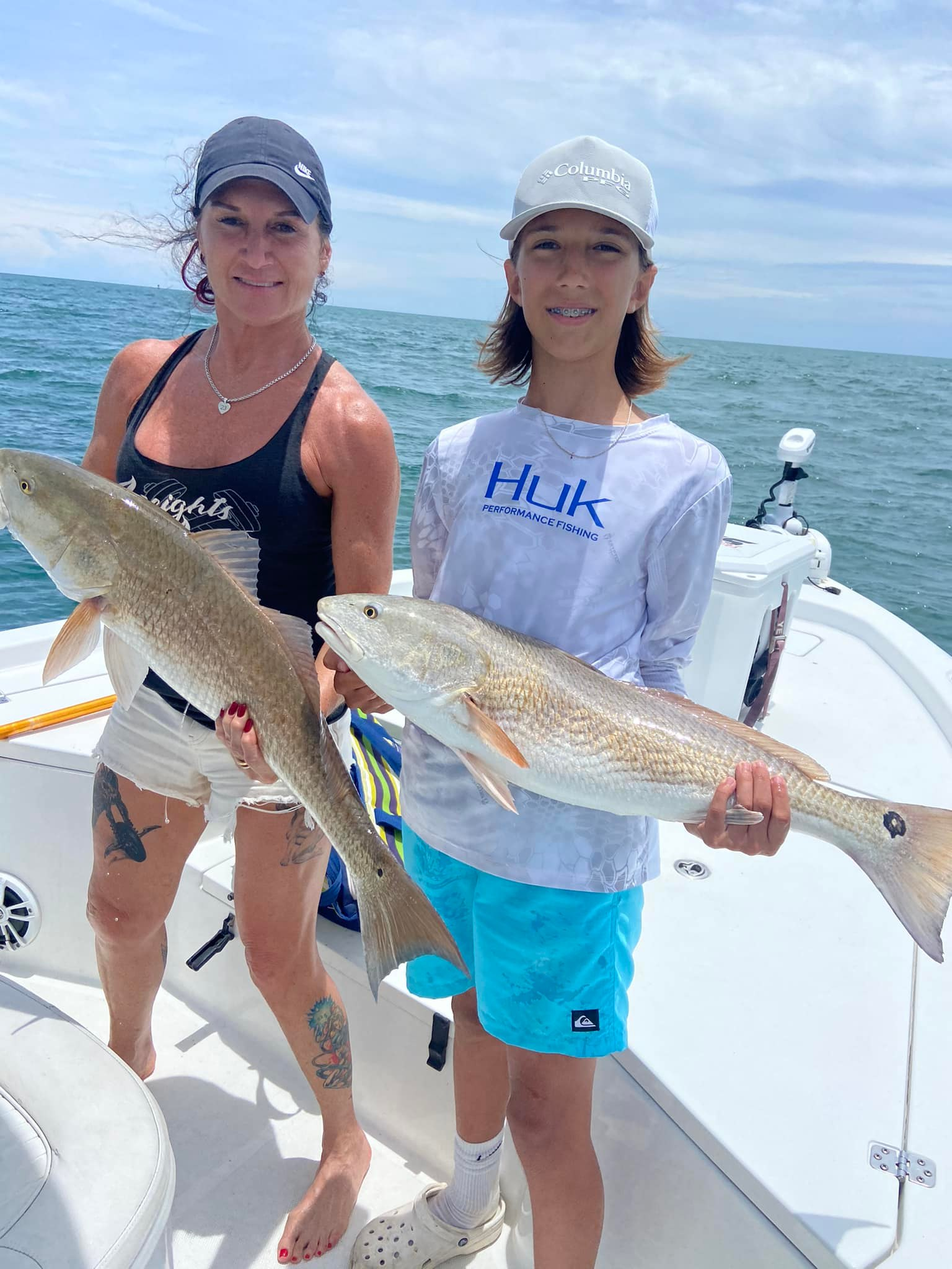 2 redfish caught while fishing in Port Orange