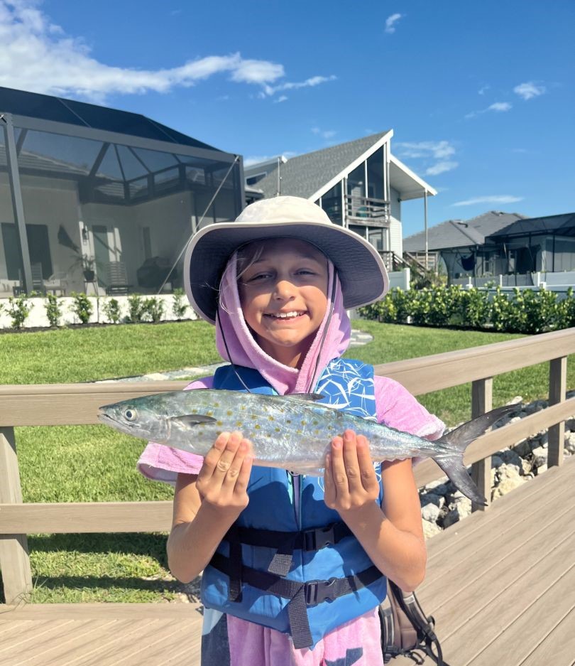Caught a Spanish Mackerel fish in Goodland
