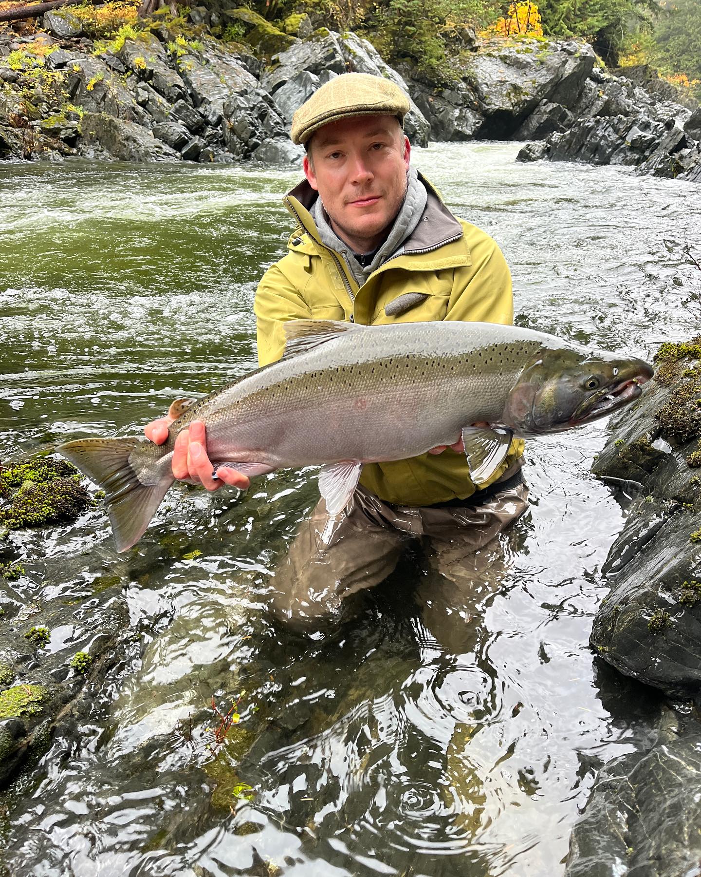 Chinook salmon, 26 inch catch, fishing in BC