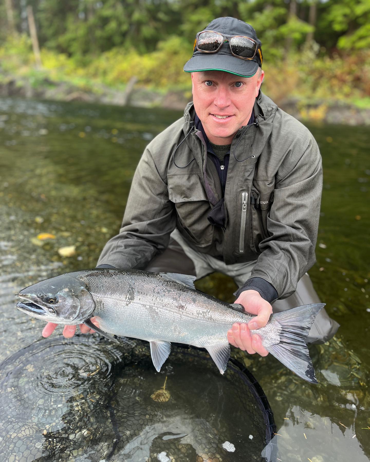 Coho salmon caught fishing in BC