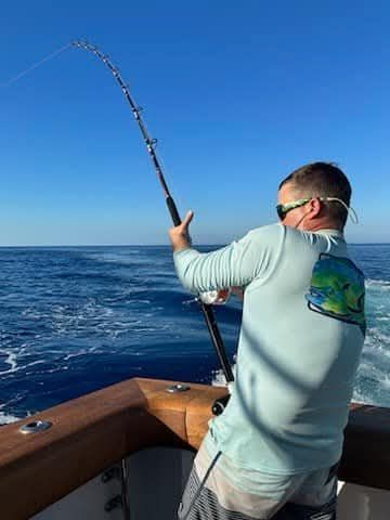 A lone angler fishing in TX
