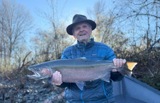 Rainbow trout catch from fishing trip in Grants Pass Oregon