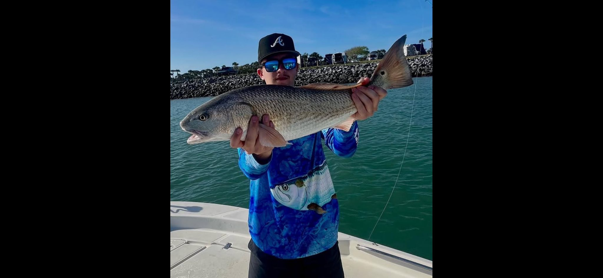 Angler fishing on Merritt Island