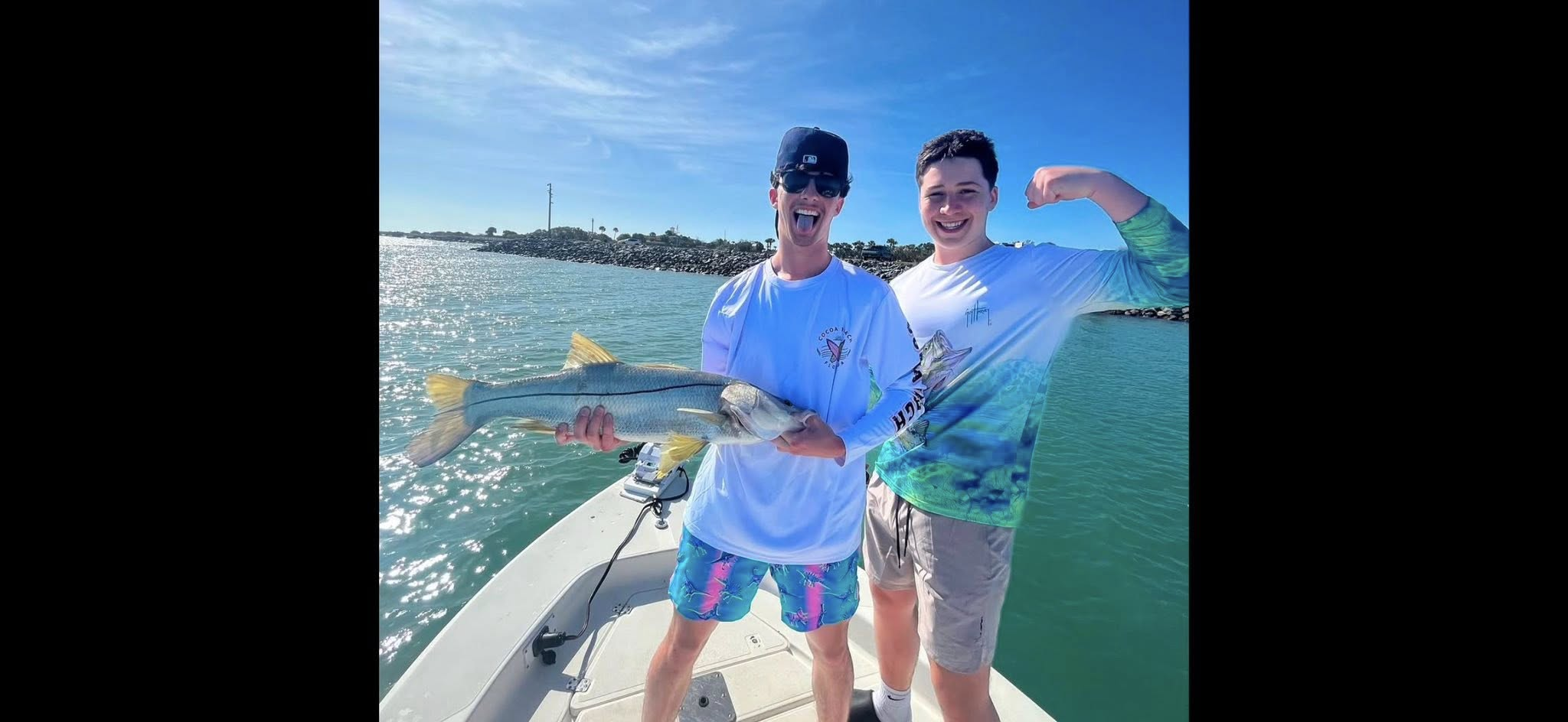Snook fish caught while fishing on Merritt Island