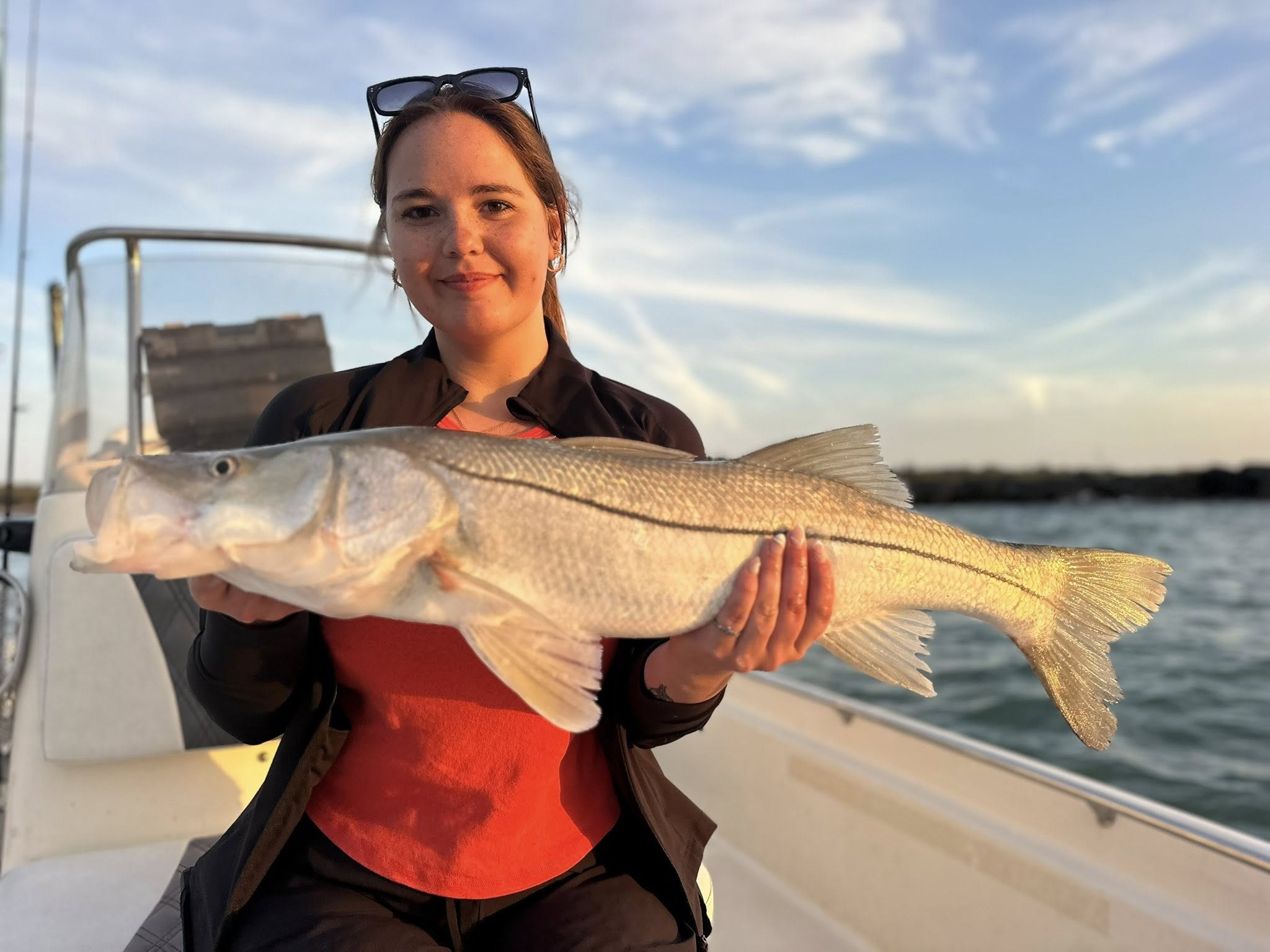 Snook fish caught in FL while fishing