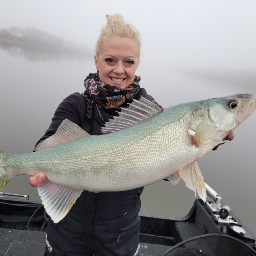 A single person fishing in MB