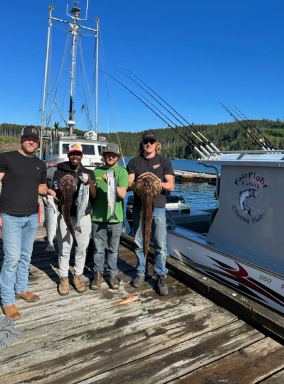 4 people fishing in West Vancouver