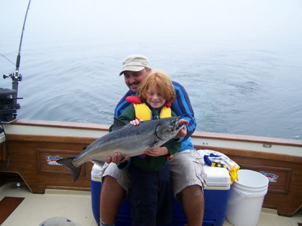 Two people fishing in Ontario