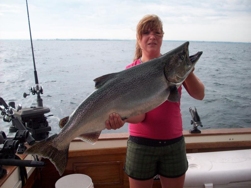 Chinook Salmon caught while fishing in ON