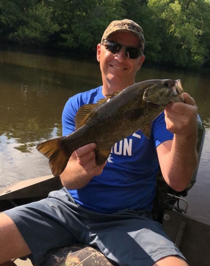 Smallmouth bass caught while fishing in Minnesota