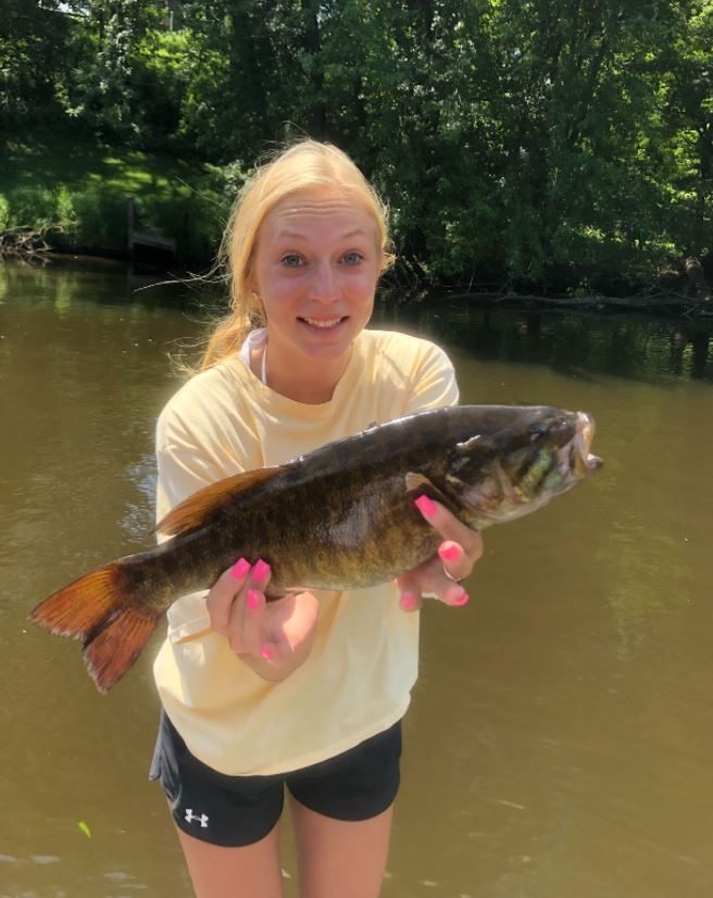 Smallmouth Bass caught while fishing in MN