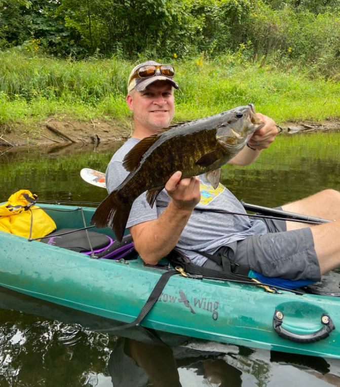 Smallmouth bass caught in Ramsey