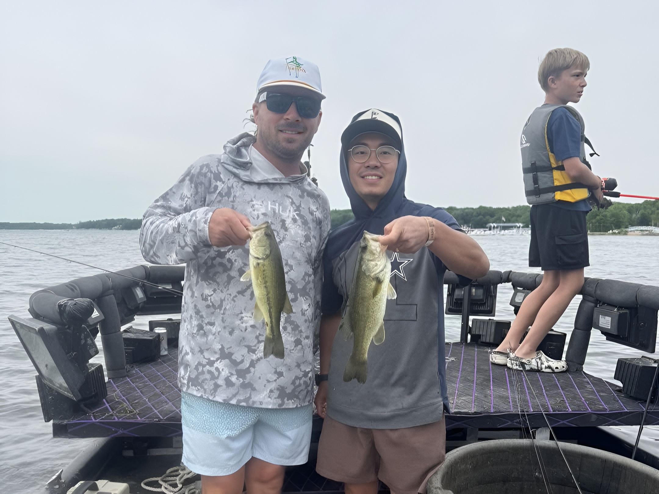 6 hour Delavan Lake fishing trip boat with Captain James Cooper targeting walleye and bass