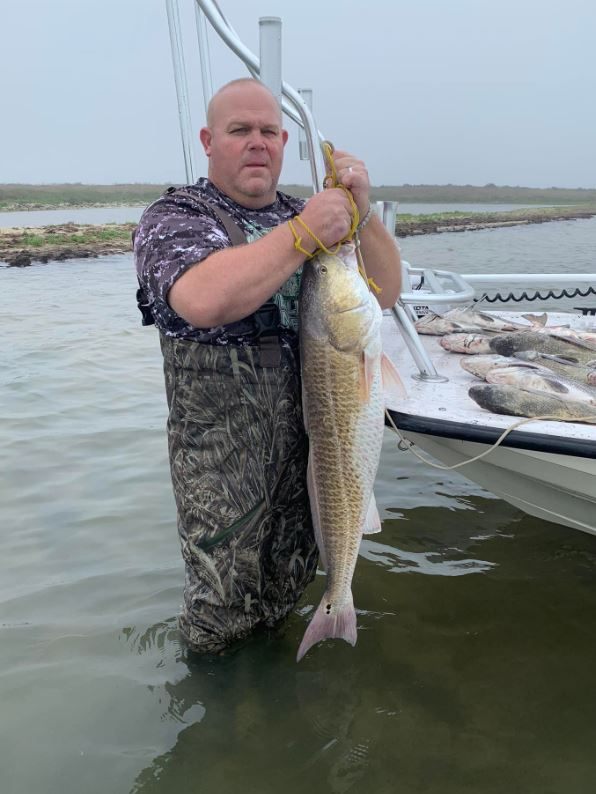A large redfish caught in Falfurrias