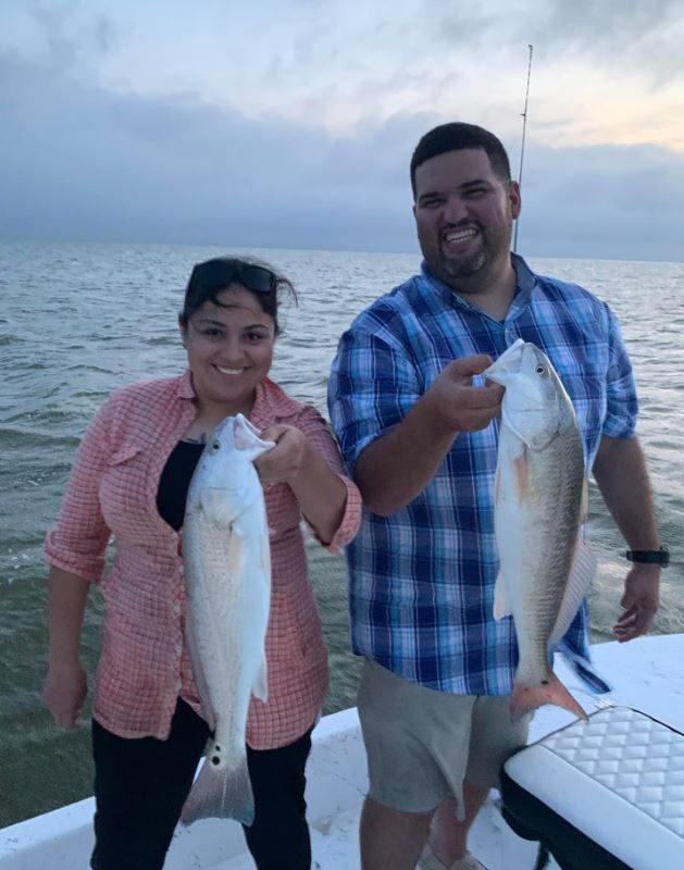 2 people fishing in TX