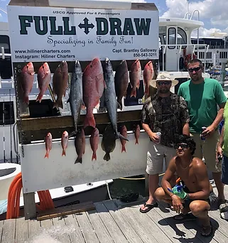 7 big fish caught by 3 people in Destin