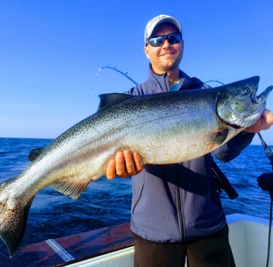 Lone fisherman reels in catch in NY
