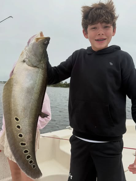 Large fish caught during fishing trip in Delray Beach FL
