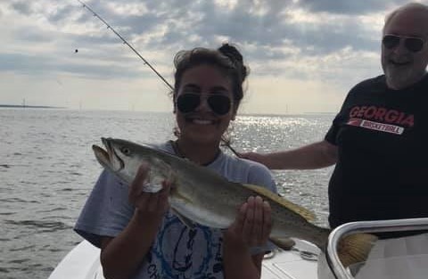 Bluefish, 18 inches, caught in Apalachicola