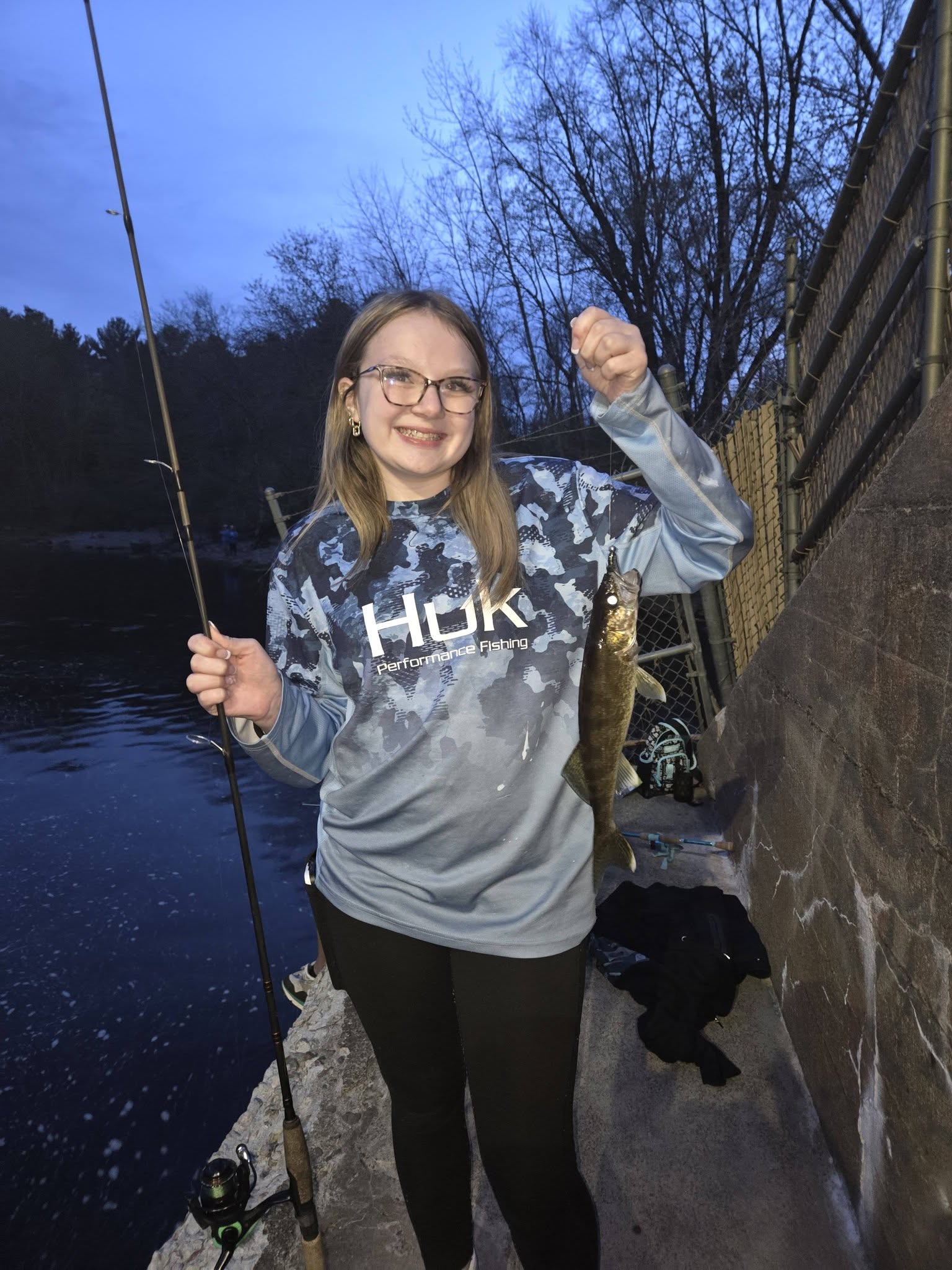 Walleye caught fishing in Mosinee Wisconsin