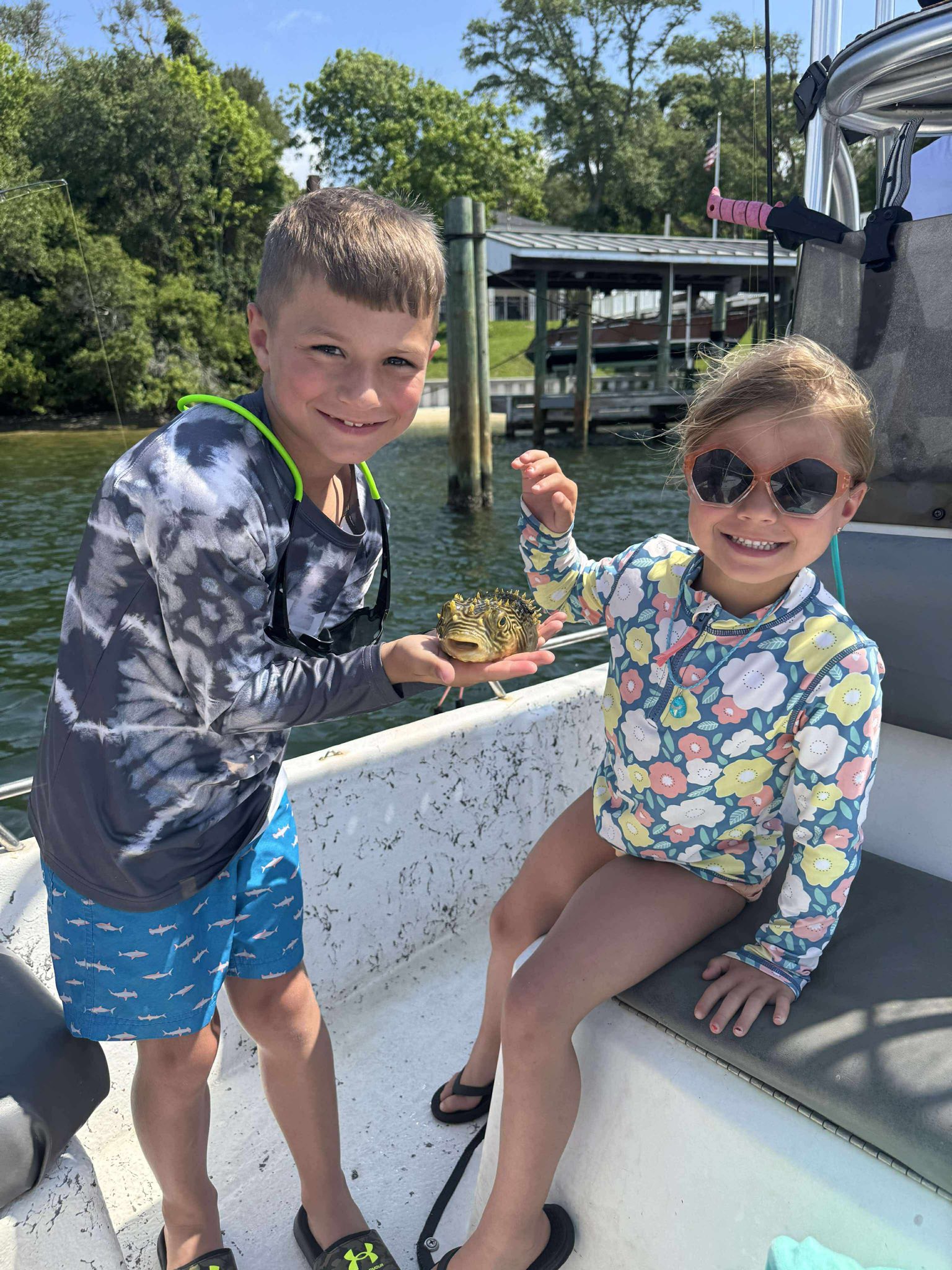 Two people fishing in Florida