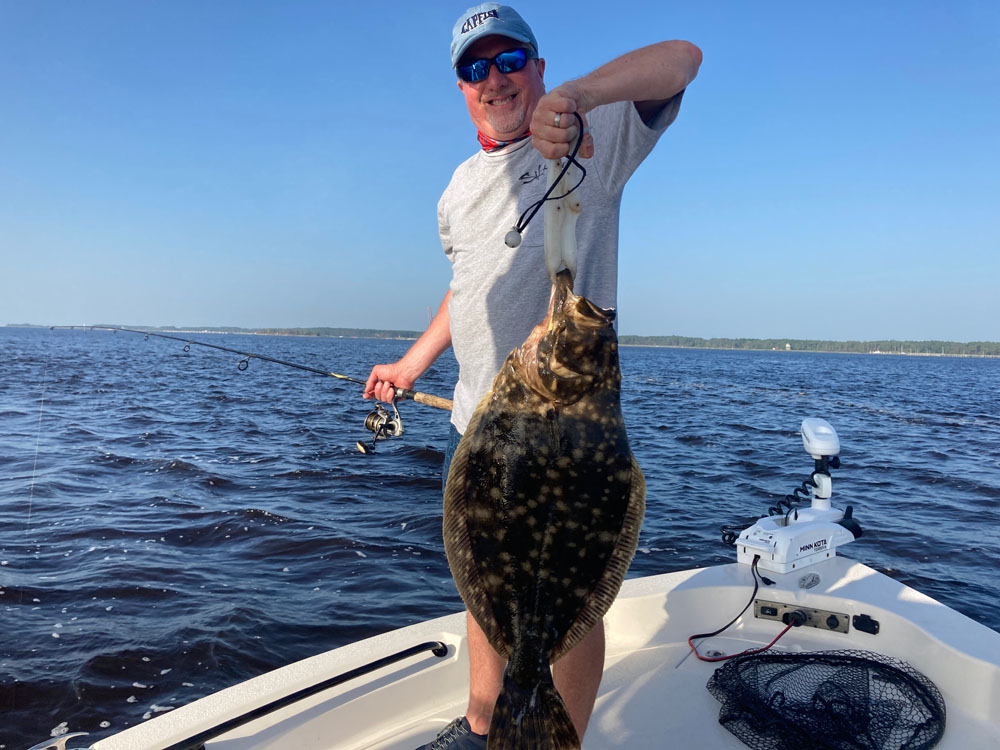 Summer Flounder fishing at Wrightsville Beach