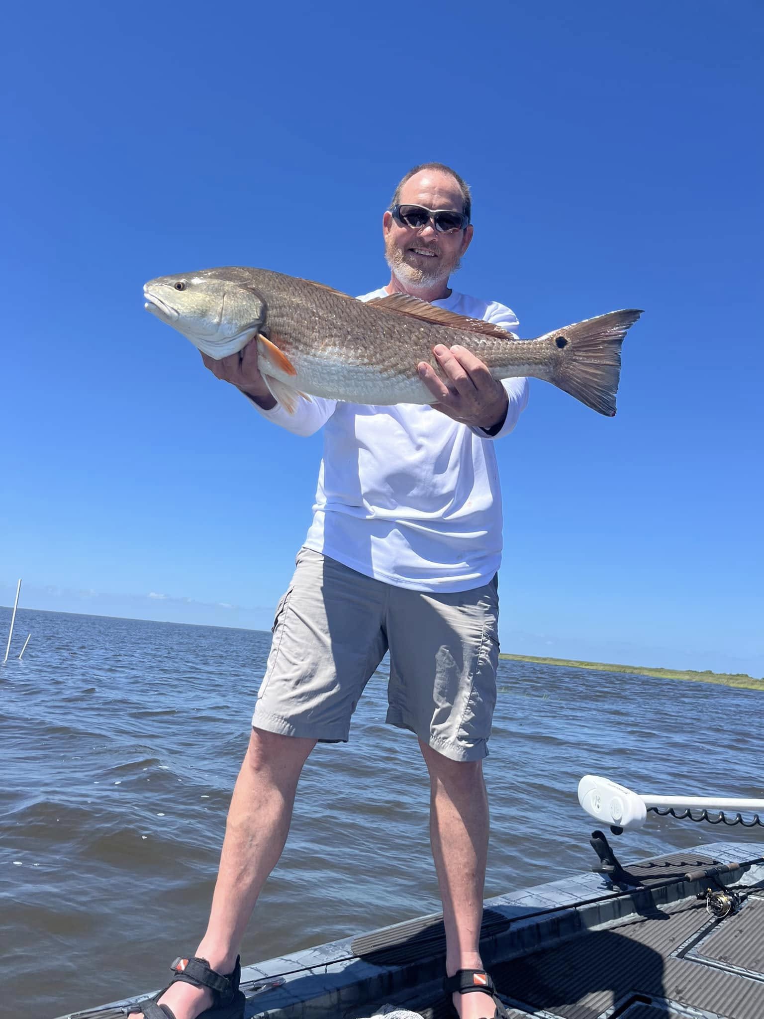 Redfish catch from St Bernard Louisiana fishing trip
