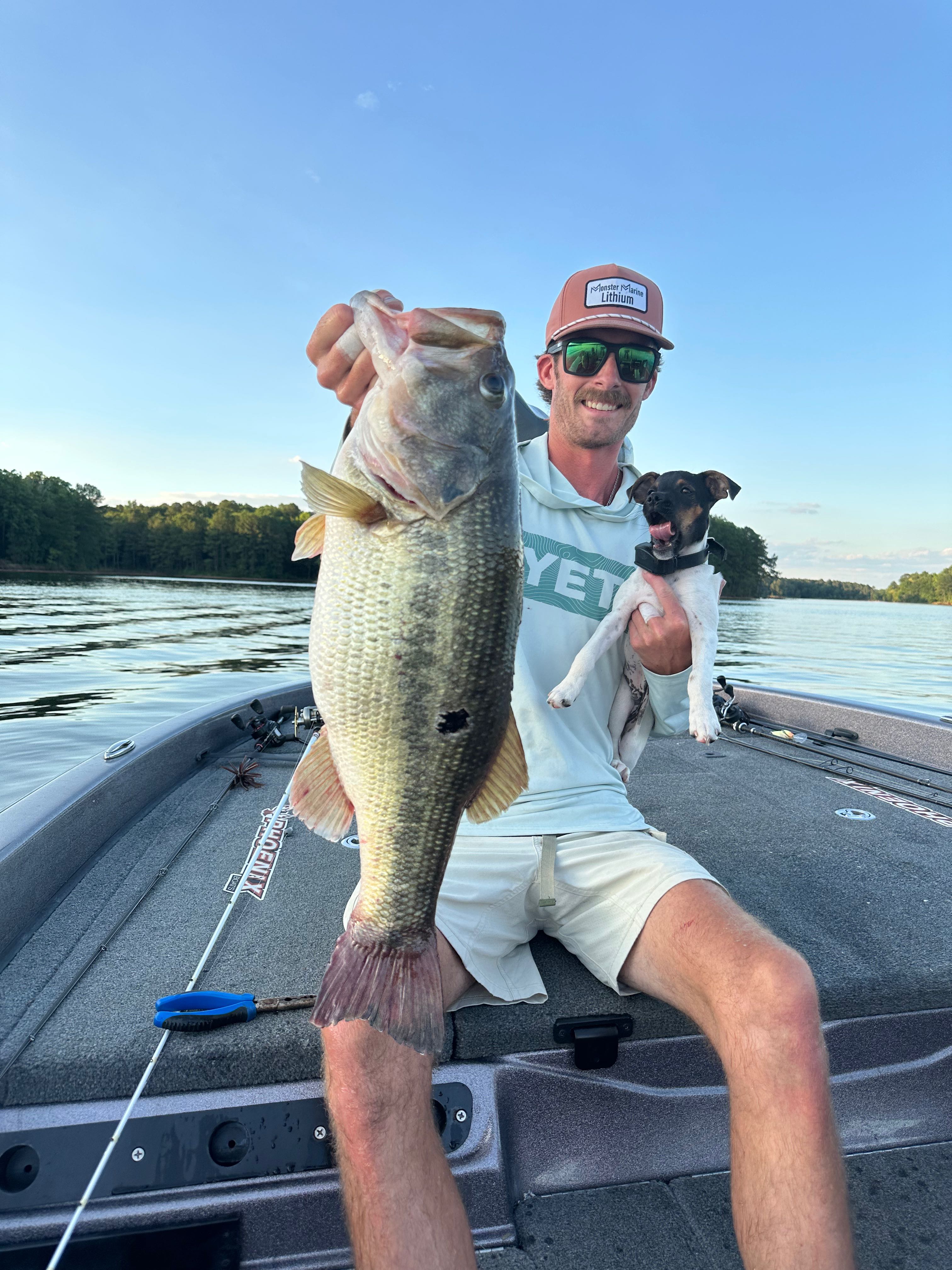 Full day bass fishing trip on Harris Lake with sonar equipment and guided instruction