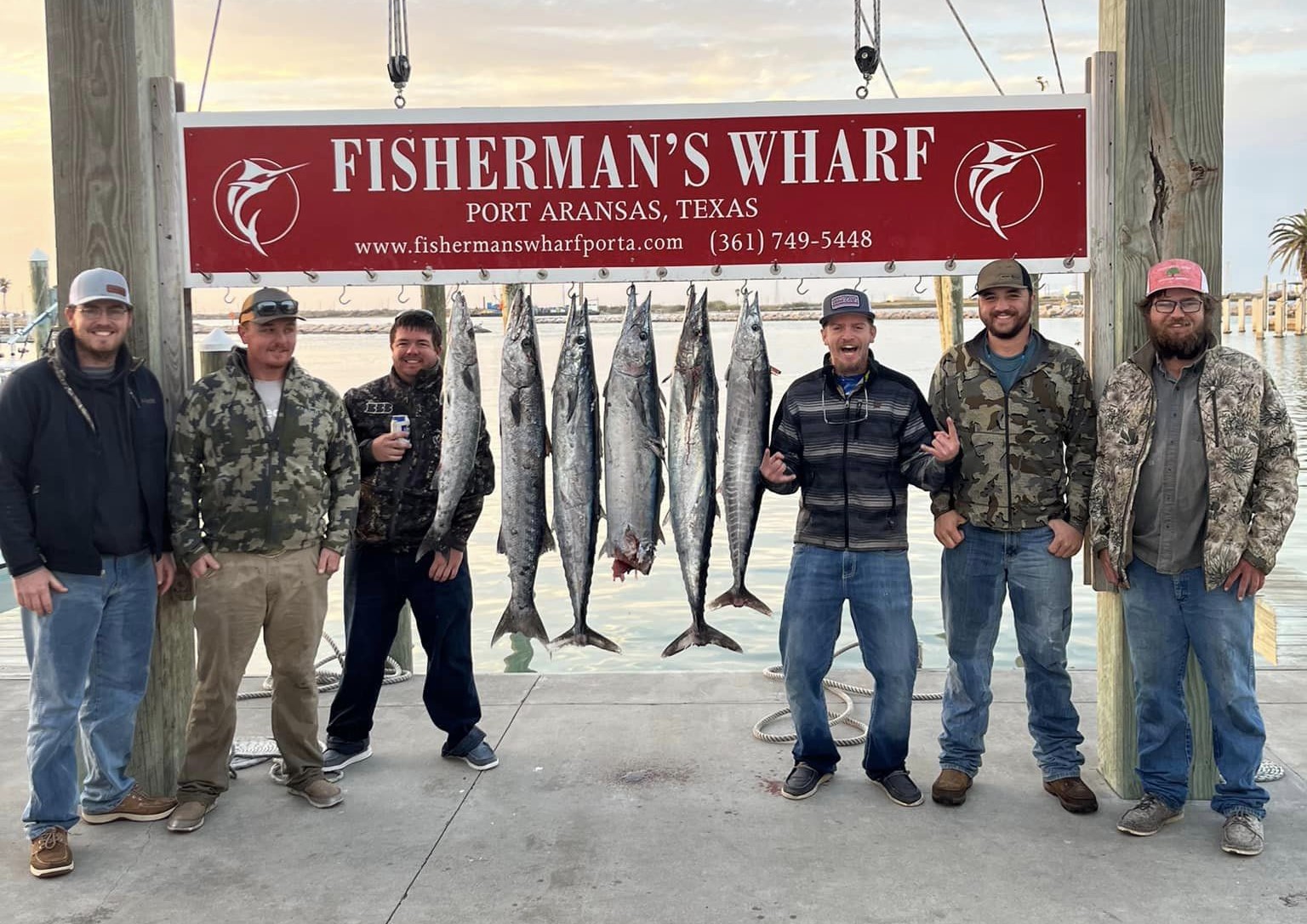 3 wahoo fish and great barracuda caught during fishing trip in Corpus Christi