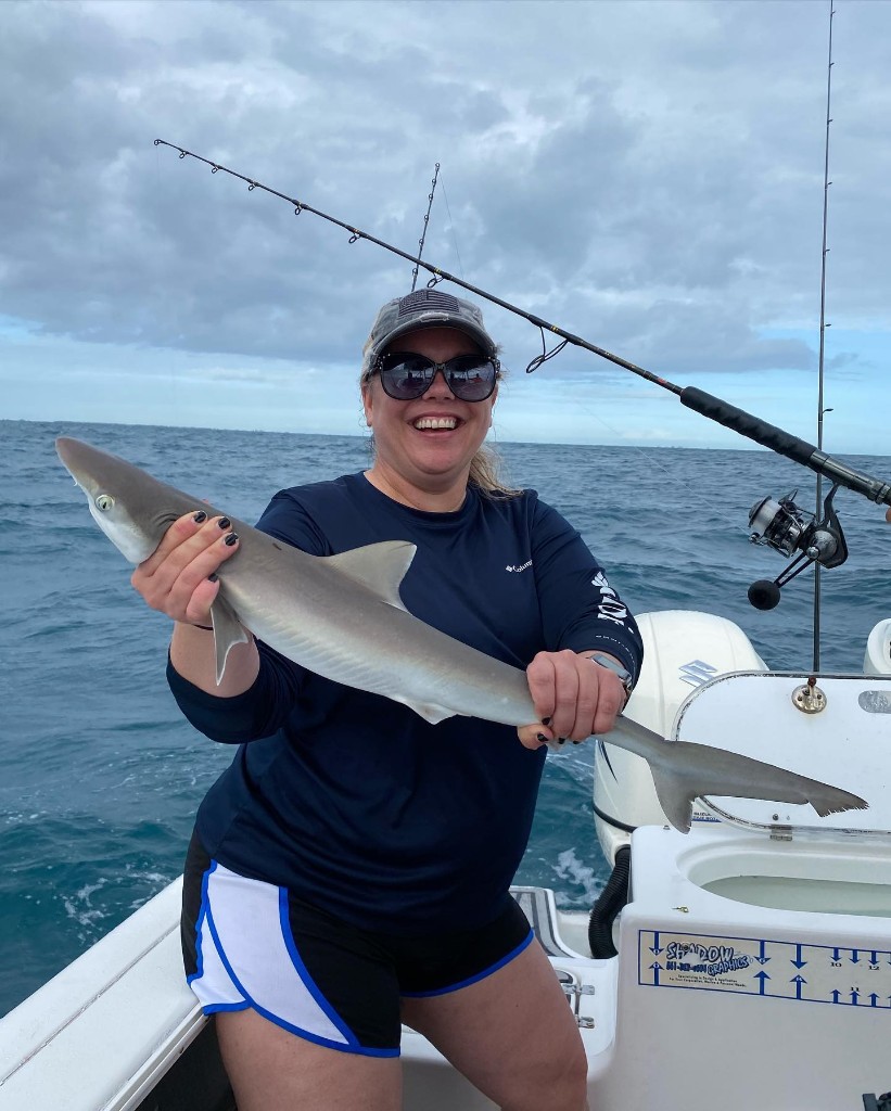 Stunning catch of an Atlantic Sharpnose Shark in FL